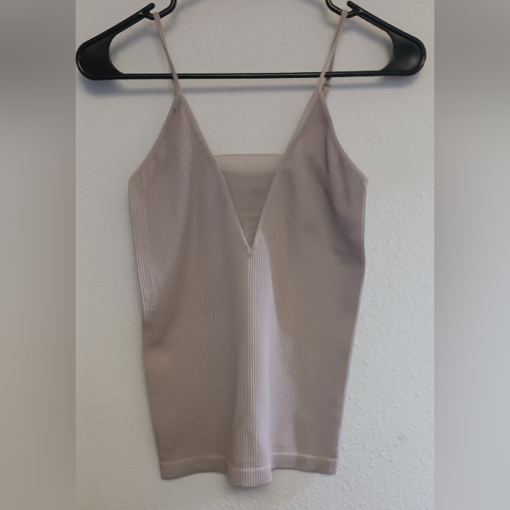 INTIMATELY FREE PEOPLE Mauve Ribbed Tank Top Med